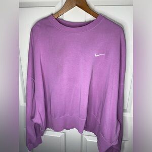 Nike Women's Pink/Purple Crewneck Sweatshirt XXL, Spring Gym